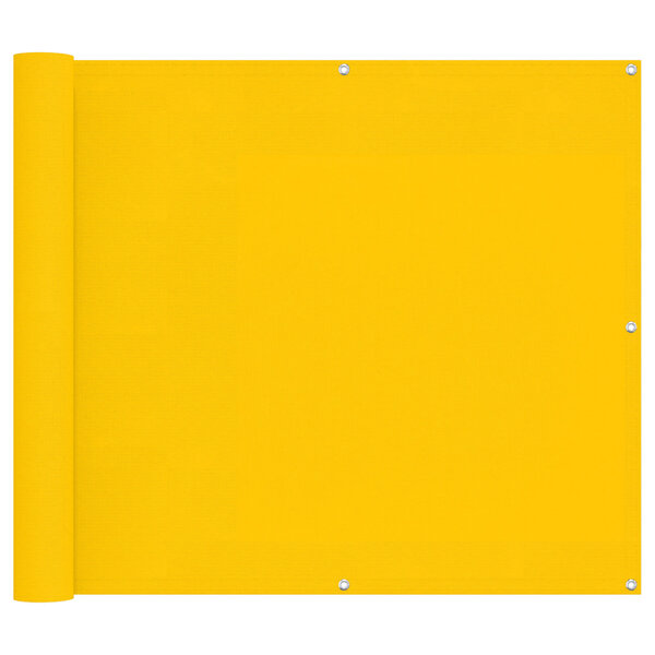 vidaXL Écran de balcon 100 x 700 cm Tissu Oxford Rectangulaire Jaune