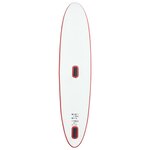 Vidaxl ensemble de planche sup gonflable avec voile rouge et blanc