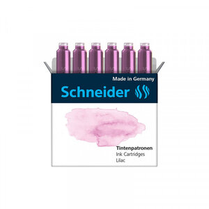 Lot de 6 cartouches d'encre pastel - lilas - scheinder