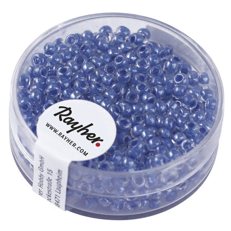 Perle Rocaille arktis lustrée Bleu royal 2 6mm 17 g