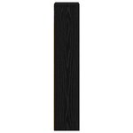 vidaXL Armoire murale de salle de bain Chêne Noir 20 x 14 x 70 cm