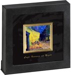 Pièce de monnaie en Argent 2 Dollars g 62.2 (2 oz) Millésime 2023 170th Anniversary Vincent van Gogh CAFÉ TERRACE AT NIGHT