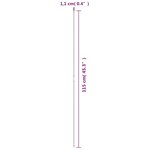vidaXL Piquets pour plantes de jardin 30 Pièces vert 115 cm acier