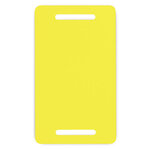 Lot de 500: étiquette industrielle pvc jaune 70x120 mm