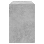 vidaXL Bureau gris béton 101x50x76 5 cm bois d'ingénierie