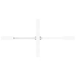 vidaXL Pied de table à manger en forme d'araignée  blanc  150 x 78 x (72-73) cm  acier