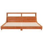 vidaXL Cadre de lit sans matelas cire marron 180x200cm bois pin massif