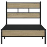 vidaXL Cadre de lit sans matelas chêne sonoma 75x190 cm