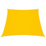 vidaXL Voile de parasol Tissu Oxford trapèze 3/4x3 m Jaune