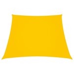 vidaXL Voile de parasol Tissu Oxford trapèze 3/4x3 m Jaune