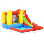 Happy hop château gonflable et toboggan pataugeoire 350x280x190 cm pvc
