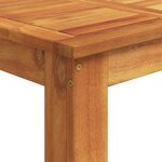 vidaXL Ensemble de bar de jardin 5 Pièces noir bois massif acacia rotin