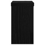 vidaXL Supports de Plantes en Chêne Noir Lot de 2 Chêne noir Bois