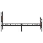 vidaXL Cadre de lit sans matelas chêne marron 100x200 cm