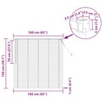 vidaXL Store Vénitien Marron clair avec motif 150 x 160 cm PVC