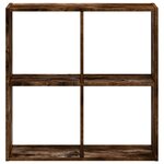 vidaXL Bibliothèque chêne fumé 68 5x32x68 5 cm bois d'ingénierie