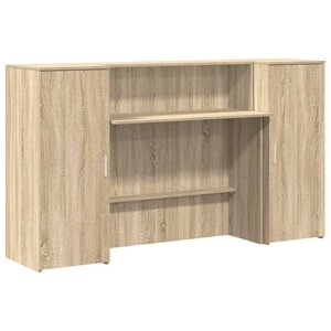 vidaXL Bureau réception chêne sonoma 180x50x103 5 cm bois d'ingénierie