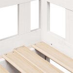 vidaXL Lit de jour avec gigogne et tiroirs sans matelas blanc 90x200cm