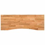 vidaXL Bureau Noir et Brun Clair 140 x 60 cm Bois de chêne massif
