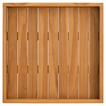 vidaXL Plateau de service 50x50 cm Bois de teck massif