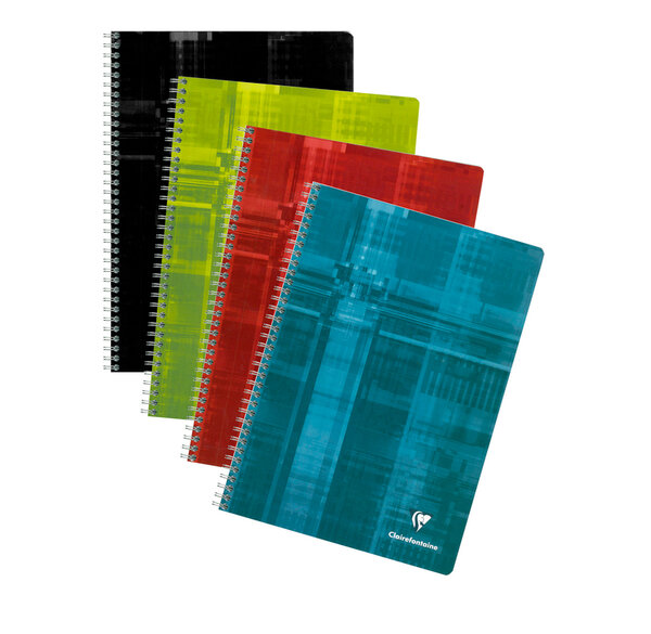 Cahier reliure spirale 21x29 7 cm 224 pages petits carreaux papier 90g CLAIREFONTAINE
