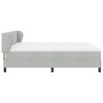 vidaXL Lit à ressorts avec matelas gris foncé 80x200 cm en velours