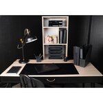 Corbeille-à-courrier MIDI-COMBO noir glossy EXACOMPTA