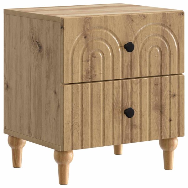vidaXL Cabinet de chevet avec tiroir Chêne artisanal 43 x 34 5 x 48 cm