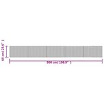 vidaXL Tapis rectangulaire marron foncé 60x500 cm bambou