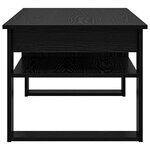 vidaXL Table basse Chêne noir 96 x 54 x 44 cm Bois d'ingénierie