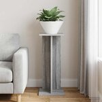 vidaXL Support de Plante Sonoma gris 25 x 25 5 x 60 5 cm