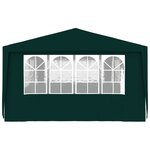vidaXL Tente de réception avec parois latérales 4x9 m Vert 90 g/m²