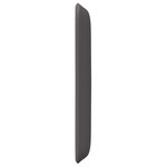 vidaXL Oreilles de tête de lit 2 Pièces Gris 40 x 16 x 5 cm Faux cuir