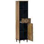 vidaXL Armoire de salle de bain avec tiroir Marron 38 x 33 5 x 160 cm