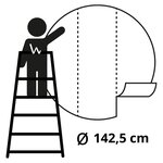 Wallart papier peint cercle almond blossom 142 5 cm