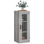 vidaXL Armoire murale sonoma gris 34 5x34x90 cm