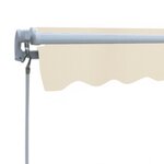 vidaXL Auvent pliable manuel 300 cm Crème