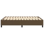vidaXL Cadre de lit sans matelas marron foncé 140x200 cm tissu