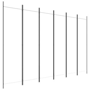 vidaXL Cloison de séparation 6 panneaux Blanc 300x200 cm Tissu