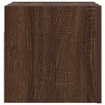 vidaXL Meuble TV mural Chêne marron 30 5x30x30 cm