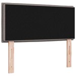 vidaXL Tête de lit LED Design Lignes Taupe 100 cm Tissu