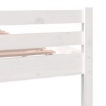 vidaXL Cadre de lit sans matelas blanc bois massif 100x200 cm