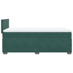 vidaXL Sommier à lattes de lit avec matelas Vert foncé 90x200 cm