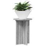 vidaXL Support de Plante 2 pièces Sonoma gris Ø29 5 x 40 cm