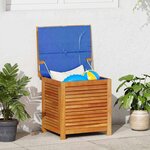 vidaXL Boîte de rangement de jardin persiennes 60x50x56cm bois acacia