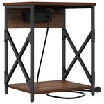 vidaXL Cabinet de chevet 2 Pièces Chêne marron 41 x 31 x 51 cm