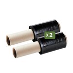 Pack and Move - Lot de 2 Film Etirable Opaque - Poignée - 150 m - Film Support Palette  Valise  Ordinateur - Protection Meuble Déménagement