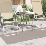 vidaXL Tapis de surface HUARTE Beige 150 x 80 cm Polyester