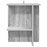 vidaXL Table basse Sonoma gris 40 x 30 x 49 cm Bois d'ingénierie