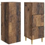 vidaXL Ensemble de Meubles 2 Pièces Bois ancien 33 x 34 5 x 90 cm